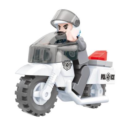 China Eco-friendly Police Bricks 2021 AUSINI Mini Bricks Plastic Toys Building Blocks For Children for sale