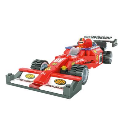 China Hot Selling AUSINI Eco-friendly Toys Bricks Plastic Building Block Set For Kids Racing Car For Children for sale