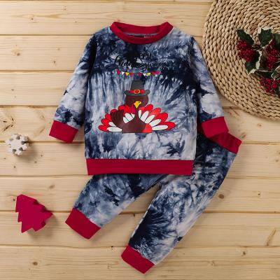 China Wholesale Anti-Shrink Customize Autumn Winter Toddler Clothes Long Sleeve Baby Clothes Sets Unisex Kids Outfits for sale