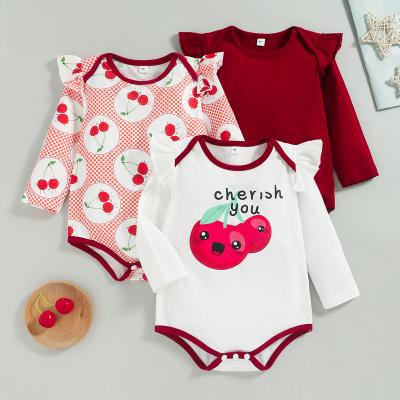 China Polyester Newborn Baby Gift Set High Quality Cotton Baby Clothes Customize Romper Set for sale