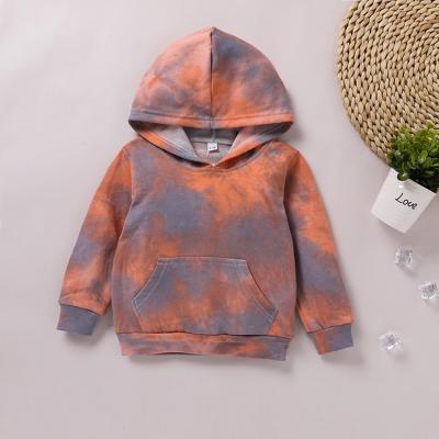 China Wholesale Simple Anti-Shrink Kids Wear Boys Girls Garment Neon Snow Kids Tie Dye Hoodies for sale