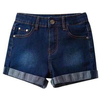 China Summer fashion kids waist jeans kids casual short denim overall new middle denim shorts roveran for sale