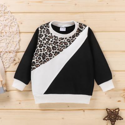 China Wholesale fashion twill pattern kids anti-shrink sweatshirt pullover hoodies kids girl sweater for sale