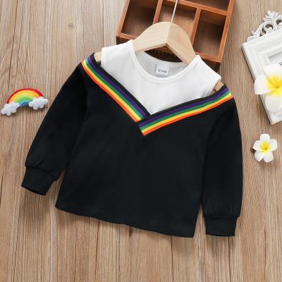 China Wholesale Anti Shrink Customize Pullover Kids Long Sleeve Sweatshirt T-shirt Babies Hoodies for sale