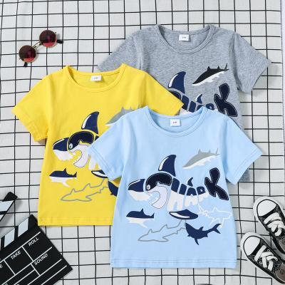 China Fashion Anti-Shrink T-shirt For Boys Short Sleeve Wholesalers Summer Children Use Boy Clothing Children T-shirt for sale