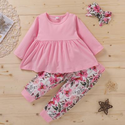 China New arrival direct casual children's clothing wholesale boutique children teams baby clothing sets for sale