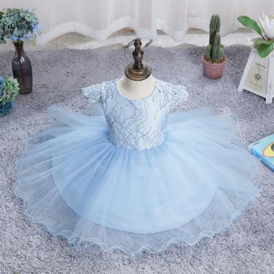 China Sleeveless Drop Shipping Hot Sale Mesh Skirt Bow Long Sleeve Princess Bridesmaid Dress Host Sequined Bow Dress for sale