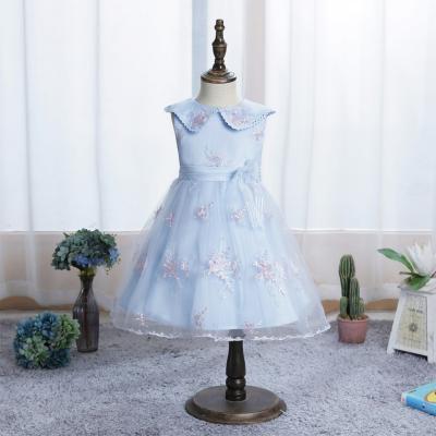 China Designer Party Kids Dress Sleeveless Drop Shipping Baby First Birthday Party Even Dresses Wholesale for sale