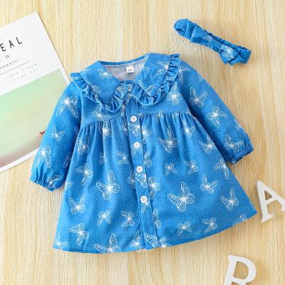 China Wholesale High Quality Anti-wrinkle Customize Kids Girls Long Sleeve Dress Autumn Spring Girls Dress for sale