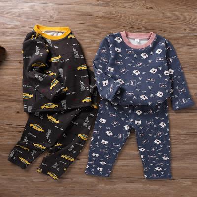 China High Quality Breathable Children Home Use Boys Dressing Sets Kids Sleepwear Nightgown Clothes Kids Pajamas for sale