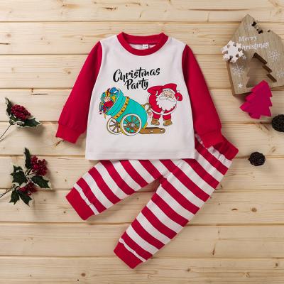 China Thermal Christmas Gift Cartoon Boys Girls Boys Pajamas Sets Cotton Spring Autumn Kids Clothing Sleepwear for sale