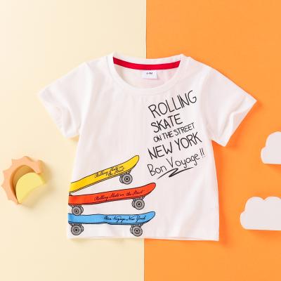 China Kids T-shirts Cotton Anti-Shrink Kids Clothes Wholesale Summer Children Clothes Short Sleeve Babies Boy T-shirt for sale