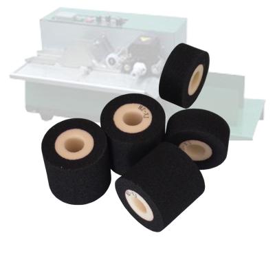 China Clear and complete printing with good adhension black diameter 36mm size 16mm printing ink roller for sale