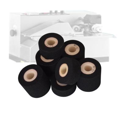 China Clear and full printing with good adhension 36mm 32mm expire date printing machine black color hot ink roll for sale