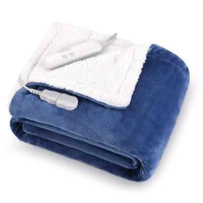 China Free Sample Anti-Static OEM/ODMElectric Heated Blanket Machine Washable Comfortable Custom Electric Blanket for sale