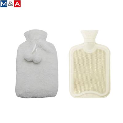 China Factory Direct Sales Breathable Rubber Hot Water Bottle Comfort Elastic Large Fleece Environmentally Friendly Hot Water Bottle for sale