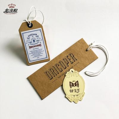 China Other Fashion New Design Custom Size Business Card Luggage Tag Clothes Bags Label Tags Paper Hang Tag for sale