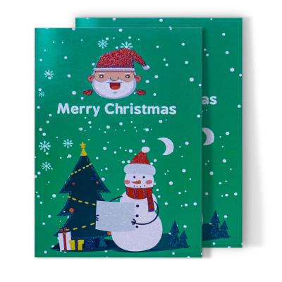 China Wholesale Exquisite Europe New Year Greeting Card Thank You Card With Envelope Custom Printing Christmas Card for sale