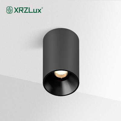 China XRZLux Lamparas EUROPEAN COB Ceiling Downlight 10W Cylinder Aluminum Surface Mounted Anti-glare Spot Led Ceiling Down Lights for sale