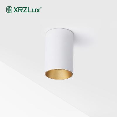 China XrzLux Modern Outdoor COB Downlights 10W Round Mounted Pure Aluminum Cylinder Led Anti-glare Led Downlight Ceiling Spot Light for sale