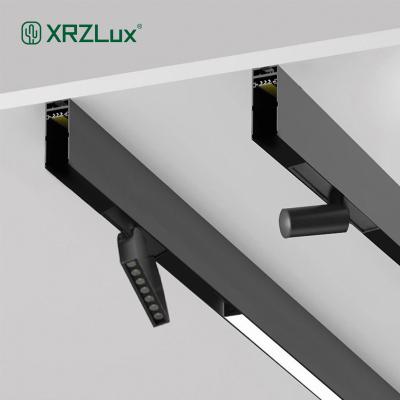 China XrzLux Modern Nordic Outdoor Aluminum Magnetic Light Led Indoor Light Fixture Magnet Mount Track Rail Track Ceiling Spotlight for sale