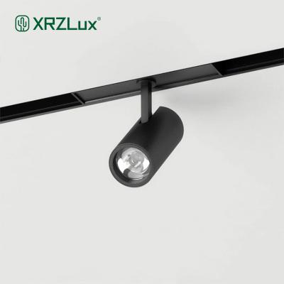 China XrzLux Minimalist 8W COB Led Track Light Store Focus Lamp Retail Spot Lighting Fixturs Highlights Linear Magnetic Railway Track Light for sale