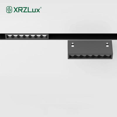 China XRZLux DC24V Minimalist Magnetic Light System Recessed Track Magnetic Led Light Aluminum 10W Spotlights Focus Lamp For Indoor Lighting for sale