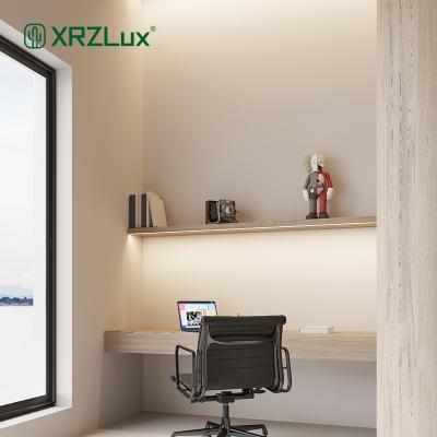 China XRZLux Modern 1m LED Under Cabinet Strip Light 45 Degree Beam Slant Lighting Layer Shelf Slim Integrated Aluminum Profile Led Bar Lamp for sale