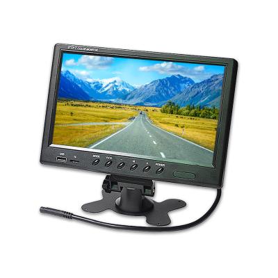 China HD Car Truck Bus Taxi Forklift 9 Inch MP5 Car Display Screen Car Monitor with Two AV Between Rear View Monitor for sale