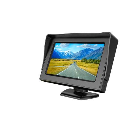 China Reversing High Quality Assist Car Monitor 4.3 Inch Car Rearview Monitor HD Screen Desktop Monitor for sale