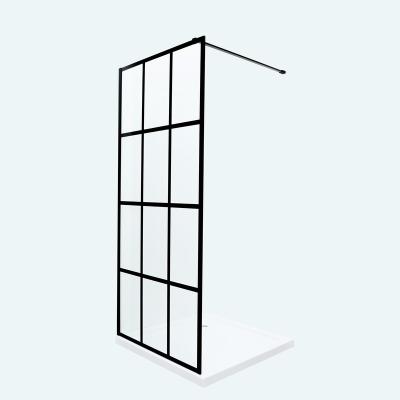 China Modern high quality aluminum alloy screen clear glass corner enclosure with base shower room meet different needs for sale