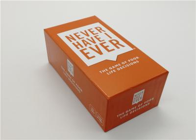 China Interesting Never Have I Ever Card Game For Fun Time Fashionable Design for sale