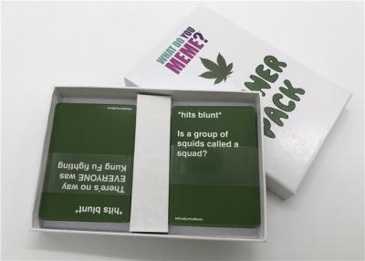 China Classic Party Games What Do You Meme Card Game Packaged With Delicate Color Box for sale