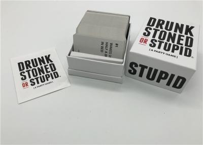 China 250 Pcs Drunk Party Games , Drunk Stoned And Stupid Cards English Version for sale