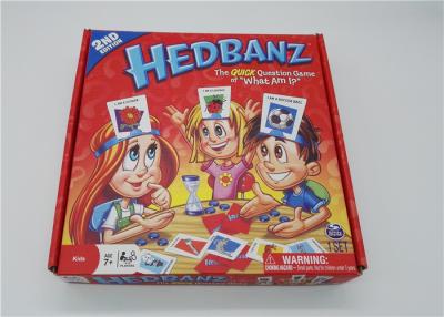 China HedBanz Popular Family Card Games , Funny Card Games For Large Groups for sale