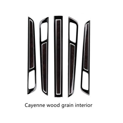 China Brief & Single color suitable for Porsche Cayenne carbon fiber interior wood grain kit interior door trim for sale