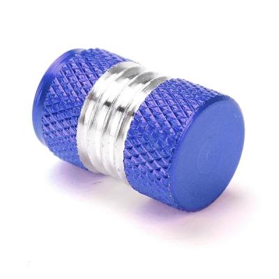 China Aluminum Anodized Aluminum Material Tire Tire Valve Core Covers Valve Stem Cap Dust Cover for sale