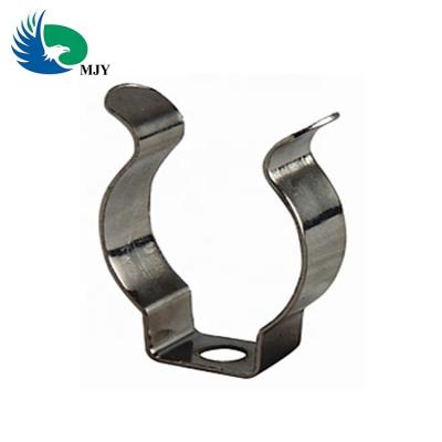 China Professional Metal Auto Stamping Connector Part For USA Customer U-shaped Spring Clip for sale