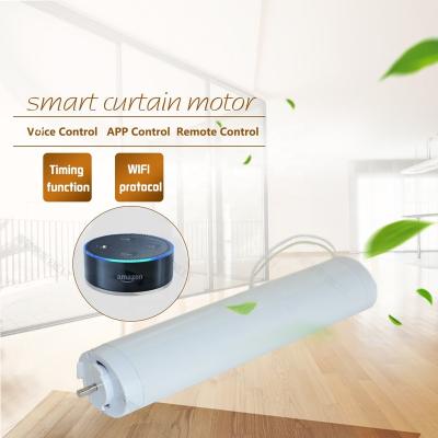 China Home decoration Tuya wireless WIFI APP controlled electric curtain motor /wifi smart tuya curtain motor for sale