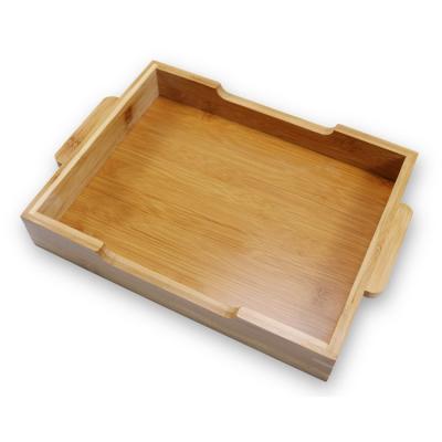 China Rectangle Bamboo Sofa Tray More Beautiful Eco - Friendly Kitchen for sale