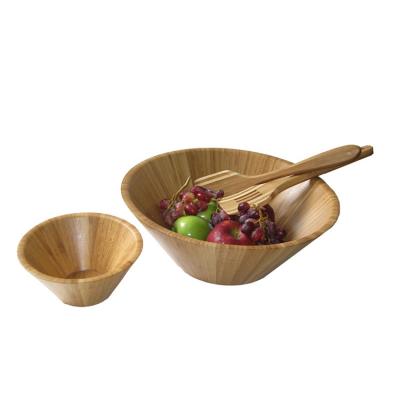 China Viable Kitchen Salad Bowl Wooden Bowl Bamboo Wholesale for sale