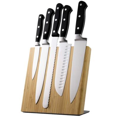 China Durable strong and safer skidding bamboo knife holder for sale