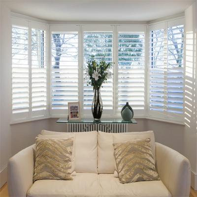 China Modern Protectable High Quality Poly Plantation Wind Shutter California Interior Finished Shutter Shutters for sale