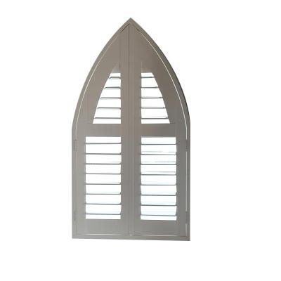 China Interesting Plantation Hard PVC Shutters House Shutters Customized Various Colors Vinyl Shutter Windows Blinds for sale