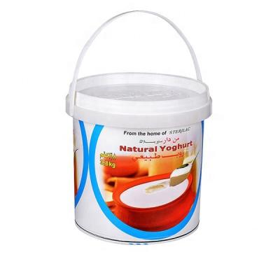 China 1 Liter Bucket Paint Container IML PP Round Shape Plastic Food Disposable Ice Cream Customized Custom Shapes Disposable HL OEM Accept for sale