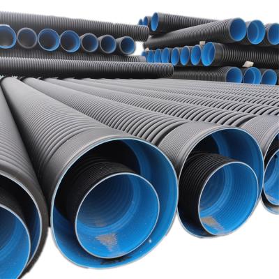 China Durable Wholesale Plastic Drainage Pipe And Drainage Double Wall Corrugated Pipe HDPE Corrugated Pipe for sale