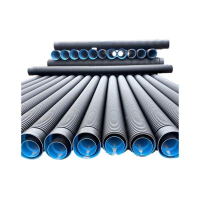 China Durable Efficient High Temperature Corrosion Resistant Collocation Double-Wall Corrugated Sewage Treatment Pipe for sale