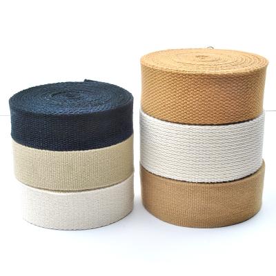 China Sustainable High Quality Cotton Webbing Bag Straps Sofa Webbing for sale