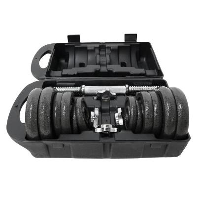 China Dumbbell Bar Weights 20KG Freestanding Dumbbells Set With Case Gym Dumbbell Set Adjustable Dumbells Set for sale