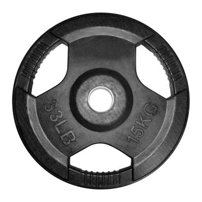 China Universal 15kg Weight Plates Rubber Weight Lifting Workout Exercise Plates for sale